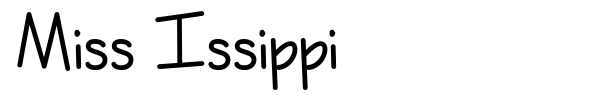 Miss Issippi font preview